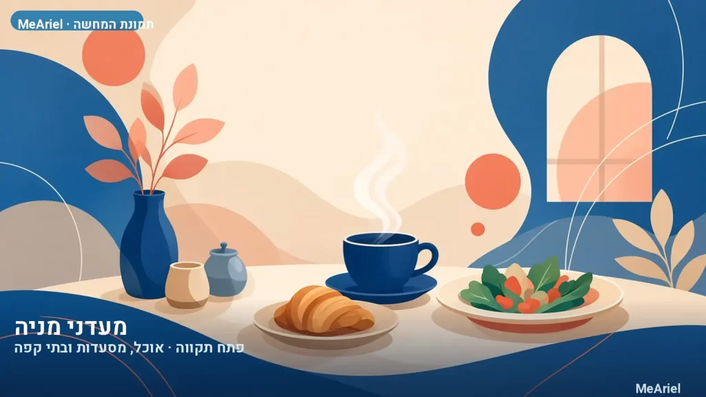 תמונת המחשה עבור מעדני מניה, אוכל, מסעדות ובתי קפה בפתח תקווה