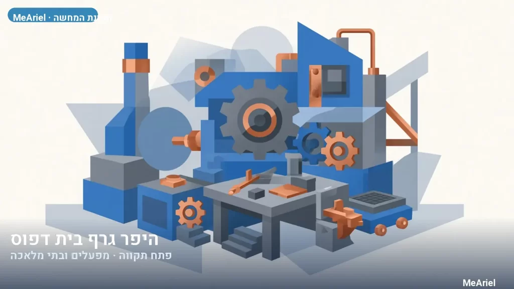 תמונת המחשה עבור היפר גרף בית דפוס, מפעלים ובתי מלאכה בפתח תקווה